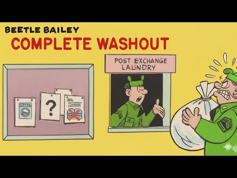 Beetle Bailey: Complete Washout | The Funniest Classic Comic Animation 😂