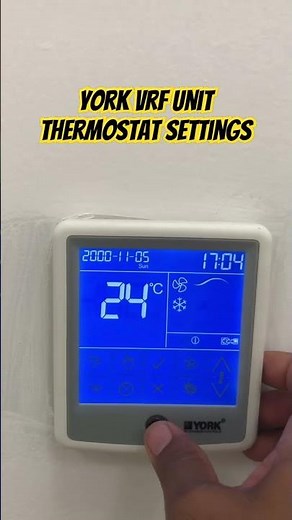 York Vrf thermostat settings and maintenance and repair