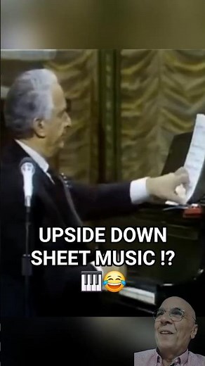 When the Sheet Music is upside Down... Victor Borge Genius 🎹 comedy 🤣