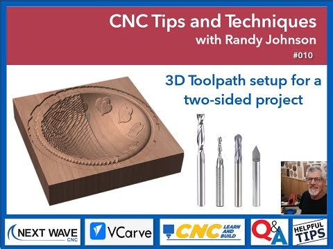 010 CNC Tips and Techniques - 3D Candy Dish toolpath setup