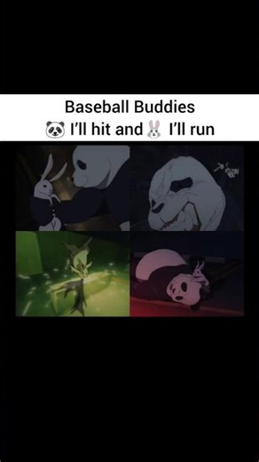 panda 🐼 and rabbit _jjk s3 ep6#panda#rabbit#jjk#anime#memes