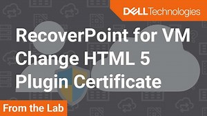 How to change RecoverPoint HTML5 plugin server certificate