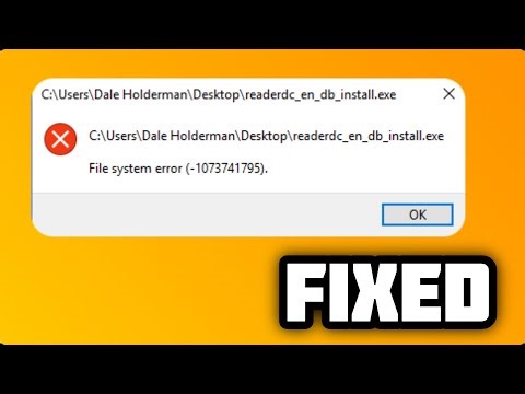 (FIXED) File System error (-1073741795)