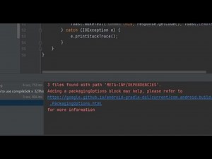 3 files found with path 'META-INF/DEPENDENCIES'. error in android studio development fixed.