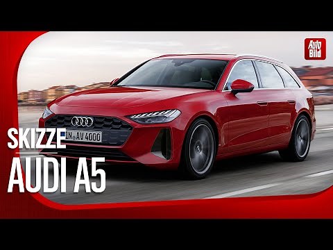 Audi A5 (2024) | Nachfolger des Audi A4 bekommt neuen Namen | Skizze