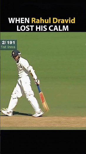 When Rahul Dravid lost his calm - Analysis #cricket #short #cricketlover #ytshorts