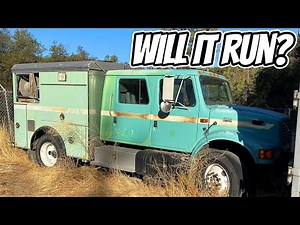International 4900 Wildland Fire Truck - Government Abandoned 11+ Years