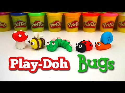 How to make Play-Doh Bugs easy step tutorial.