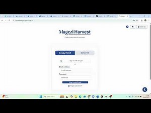 How to login to Magezi Harvest