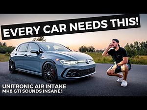 This Is The Best Sounding MK8 GTI | Unitronic Carbon Fibre Air Intake Install