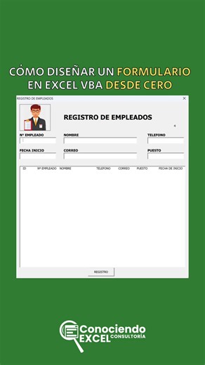 Conociendo Excel on Instagram: "Como diseñar un formulario en excel vba desde cero"