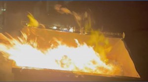 Dumpster catches fire early Thursday in downtown Austin