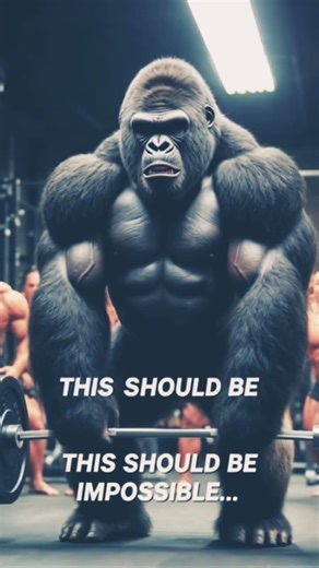 A Gorilla Lifting Like a Human?! 😱🦍