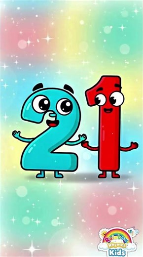 Learn Number 21 | Counting 1–21 | Fun Kids Short | Kids Learning Short #kidslearning #cartoon