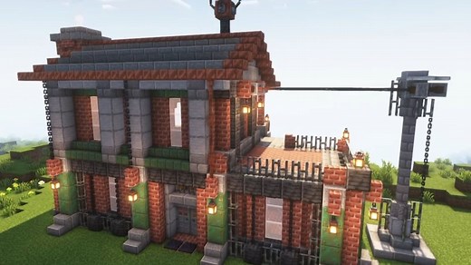 如何建造蒸汽朋克风格房屋 - Minecraft建筑教程