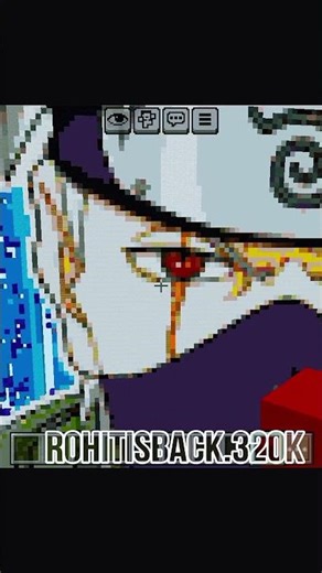 Kakashi in Minecraft 💀 #mincraftbuild #minecraftpixelart #viral #shorts #kakashi #minecraft
