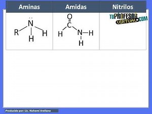 Grupos Funcionales: Amina, Amida y Nitrilo - Lección Teórica