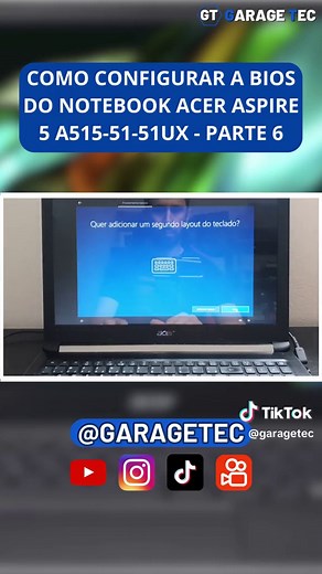 👩💻🔧 Descubra o passo a passo para configurar a BIOS do notebook ACER ASPIRE 5 A515-51 - parte 6 #notebook #acer #aspire #aspire5 #aceraspire #bios #biosacer #acerbios #biosnotebook @aceraspire5 #acera515 #aspirea515 #biosnotebook #aceraspirea515 #informática #garagetec