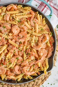 One Pot Creamy Shrimp Pasta