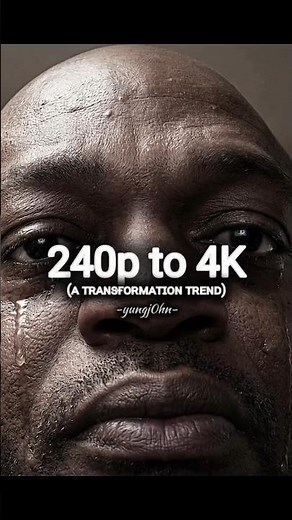 Transforming a 240p video Clip to a 4k Master piece 😳 | Check the description for more details #edit