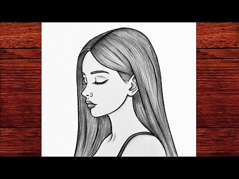 How to Draw a Beautiful Girl Side Profile – Easy Pencil Sketch for Beginners