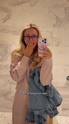 pov: microsoft puts you in first class on delta one 🥺🤍 #microsoftignite #travelvlog #deltaone | Kellyn McMullan