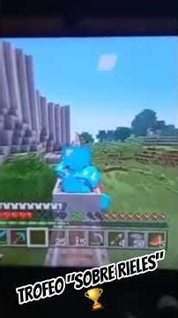 El trofeo mas divertido de Minecraft Ps3 Edition: "sobre rieles". #ps3 #minecraft #minecraftshorts