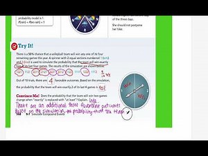 EnVision Pre-Algebra 9-7: Simulate Compound Events | Grade 7 Accelerated