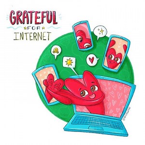 I’m grateful for the internet!💙✨ Migue and I were in a long Distance Relationship for a long time and it was tough!😰 I’m glad we had internet and we got to talk through phone, video, we had dinners together and even watch movies at the same time thanks to the internet!📱💻 Now I’m in a long distance relationship with my family and friends and even thou sometimes we tent to disconect with the “real world”😶 I’m very happy that I get to say goodmorning to my family everyday even thou they are in