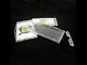 1840-6610 Horizontal Locking Plastic Card Holder by Specialist ID