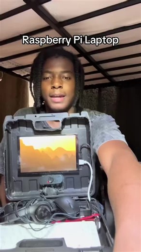 Hey guys since Cyberdecks are having a moment right now, check out one I built a couple of months ago! #blacktiktok #engineering #robotics #cyberdeck #black @Raspberry Pi