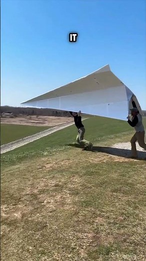 World’s Biggest Paper Plane 🤯