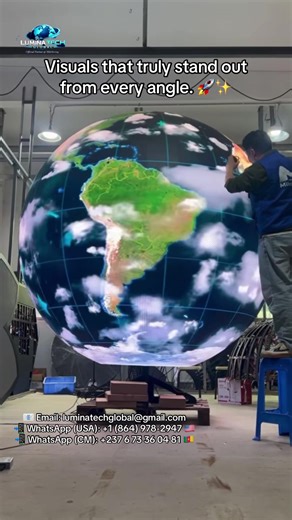 Visuals that truly stand out from every angle. 🚀✨ Experience the impact of our giant sphere LED display—a stunning fusion of scale, precision, and seamless design. With smooth curvature and flawless module integration, it creates an immersive visual centerpiece that captures attention from any direction. It’s the ultimate way to turn a space into a landmark. ACCESS OUR FULL CATALOG HERE: 👉 https://drive.google.com/file/d/1YM43WTlSE-ppSXOAYy1iaMHwhbHmBrPQ/view?usp=drivesdk Raymon | LTG LED Disp