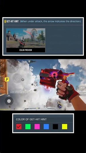 ✅ Best GET HIT HINT indication Settings in CODM BR 🔥💯 Codmobile Tips and Tricks #shorts #codmbr