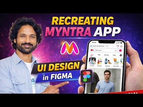 Myntra App UI Design and Prototype in Figma | Step-by-Step Full Course #figma #uiux #uidesign