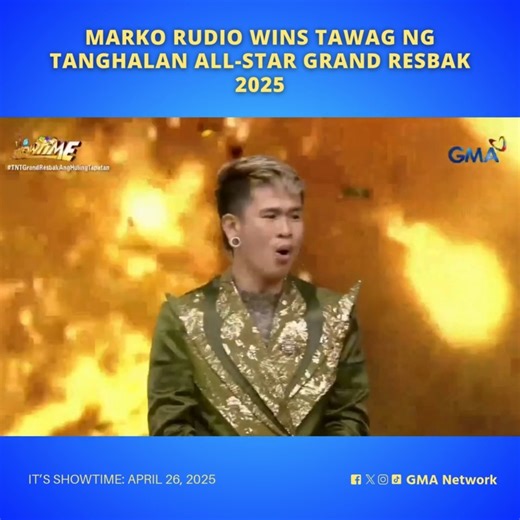 #ItsShowtime #Highlights: Si Marko Rudio ang itinanghal na GRAND CHAMPION sa Tawag ng Tanghalan All-Star Grand Resbak 2025. Si Ian Manibale naman ang nakasungkit ng Second Place. Watch #ItsShowtime every 12:00 p.m. from Monday to Saturday on GMA. For more videos, visit: https://bit.ly/3S8VrDY | GMA Network