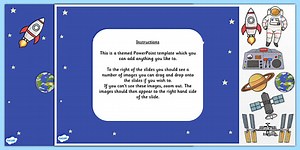 Space-Themed Editable PowerPoint Background Template