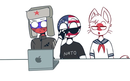 【Countryhumans】RUSSIA'S REACTION TO THE SHIP RUSAME || ANIMATION