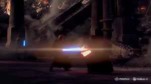 Epic AI-Powered Jedi vs Sith Battle Scene