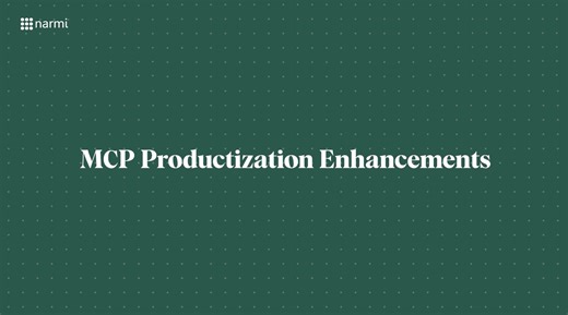 MCP Productization Enhancements