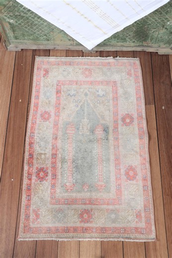 Turkish Silk Rug 1.9x3 Ft Anatolian Rug, Vintage Rug, Green Rug, Kayseri Rug - Etsy