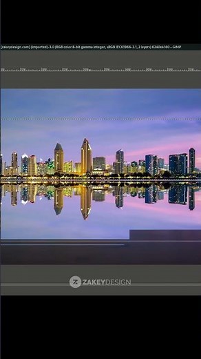 How to add Reflection in GIMP #shorts #gimptutorial