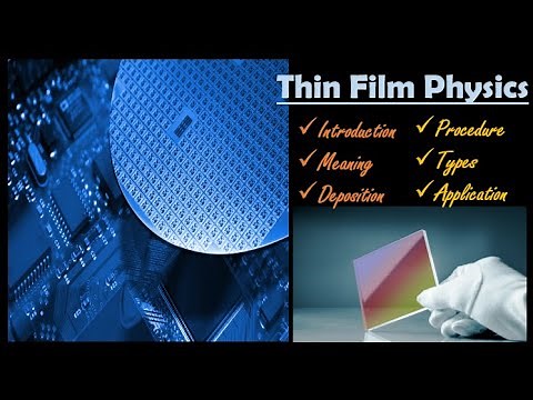 11. Thin Film Physics - Introduction , Deposition processes, Types: PVD, CVD, Spin coating, etc.