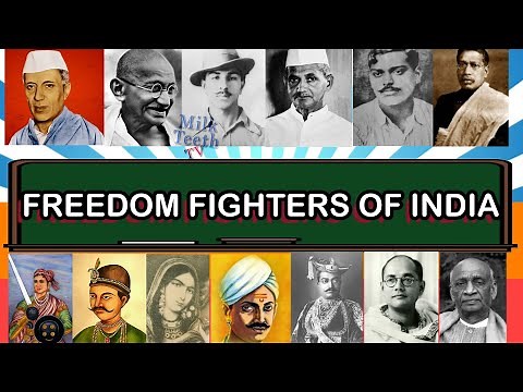 List of Important Indian Freedom Fighters Martyrs with Details General Knowledge Indian Independence
