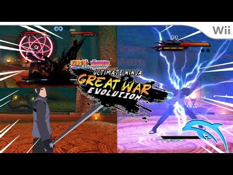 For Share💢New Mod 3D Char Uchiha Sasuke "Adult" ⚡ Naruto Great Ninja Evolution Mods Wii Dolphin Emu✨