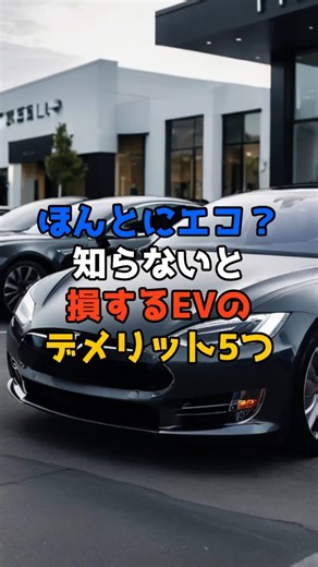 ほんとにエコ？知らないと損するEVのデメリット5つ