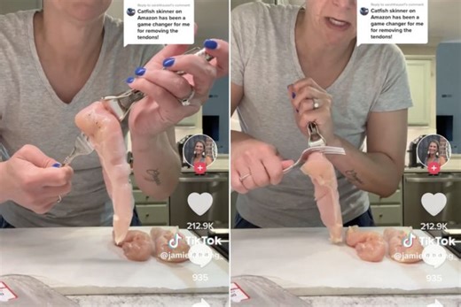 Here's how you can easily remove the tough tendon from chicken breasts while cooking: 'Game changer'