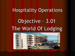 Hospitality Operations - SlideServe