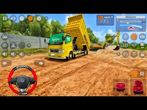 Canter Dump Truck Swerving Completing Today's Task l Mod Bus Simulator Indonesia