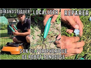 I locate and repair my robot lawnmower perimeter cable